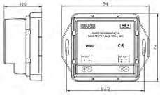 47 ~ 63 obs. CONSUMO A 0,48 30V~ EFICIÊNCIA % 83 TENSÃO V 1 CORRENTE A,0 (Máx.) POTÊNCIA W 30 1. Pode ser instalado no quadro geral ou num quadro parcial ou de piso;.