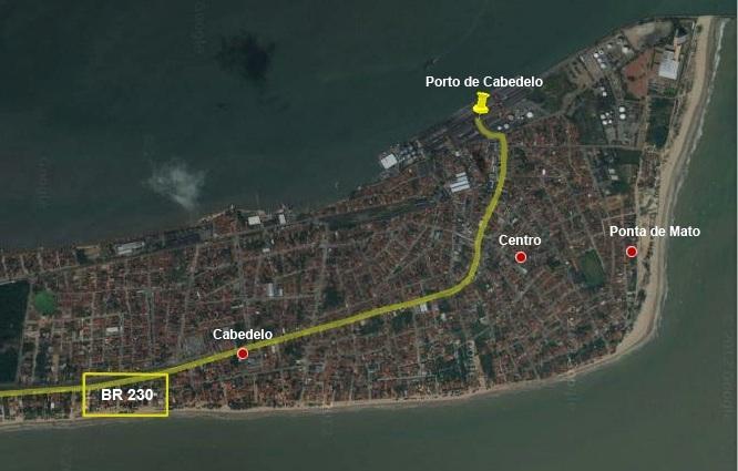 1.6.2. Acessos Terrestres O acesso rodoviário ao Porto de Cabedelo é realizado pela Rodovia Transamazônica - BR 230.
