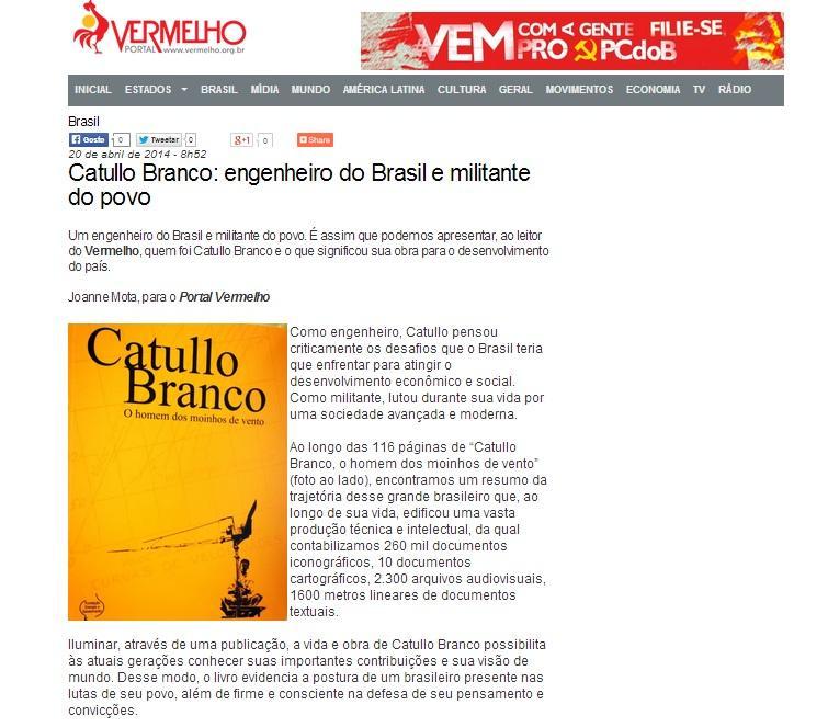 Assunto: Catullo Branco