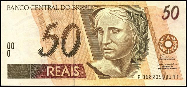 Ensinando ciências e biologia através das cédulas brasileiras 58 Na figura 12 está exposta ainda a nota de Cem Reais (1994 até os dias atuais) que exibe no anverso (fig.