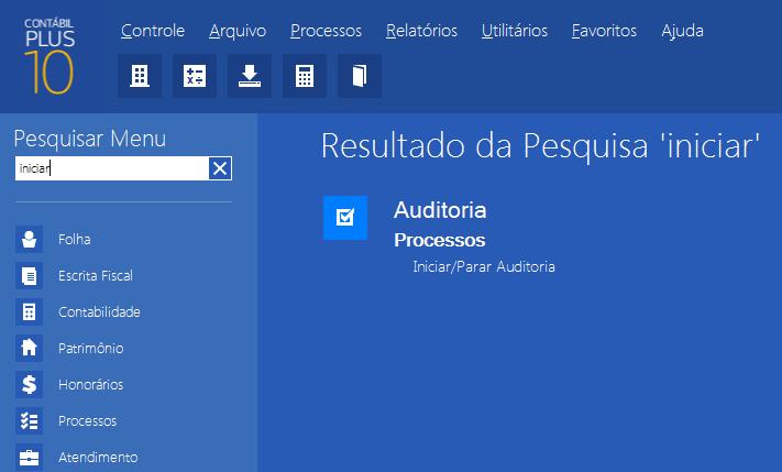 Você deverá clicar sobre a opção desejada e o sistema automaticamente abrirá a opção selecionada. 1.