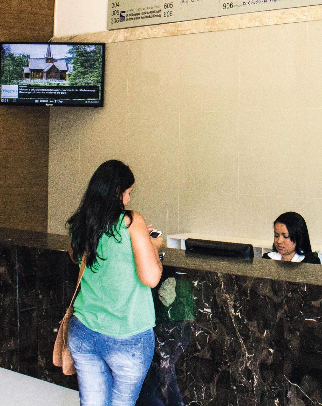 Dê boas-vindas ao turista. Elemidia nos melhores hotéis. Novo Hotel Fortaleza Fortaleza Rua Dr. Atualpa Barbosa de Lima, 500 - Praia de Iracema Fluxo mensal: 14.