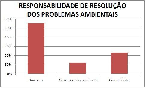 Figura 16: Responsabilidade de resolver os problemas ambientais do bairro Santa Luzia.