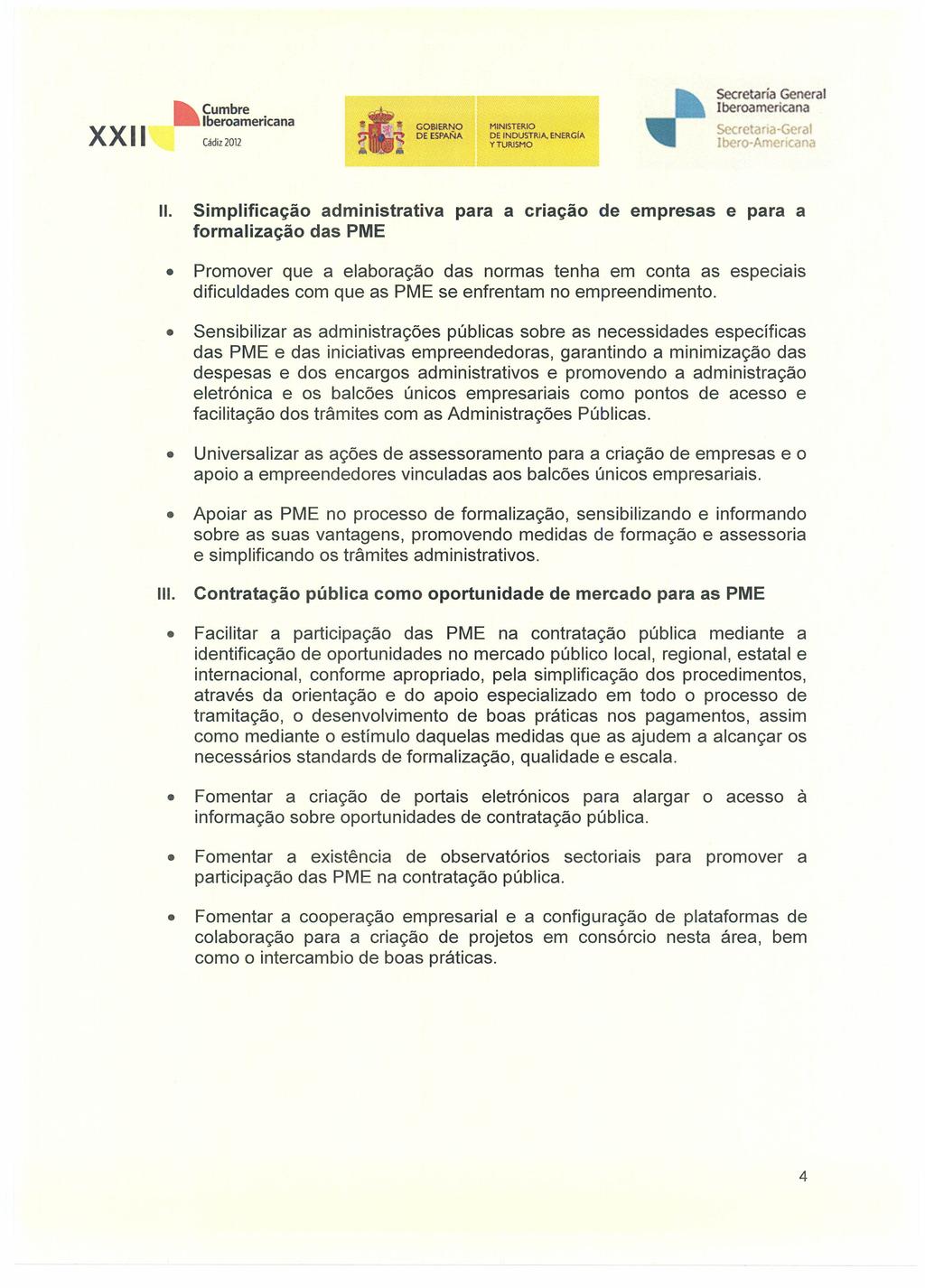 (;ldiz2012 MINtSTERIO DE INDUSTRIA, ENERGIA lberoamericana Secretana-Gerat tbero-arnenceoa 11.