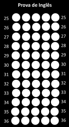 azul conforme o exemplo abaixo: somente será considerada como marcação válida na grade de respostas a questão que apresentar apenas uma marcação conforme o exemplo acima; confira o número de páginas