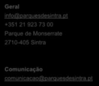 Contactos Geral info@parquesdesintra.