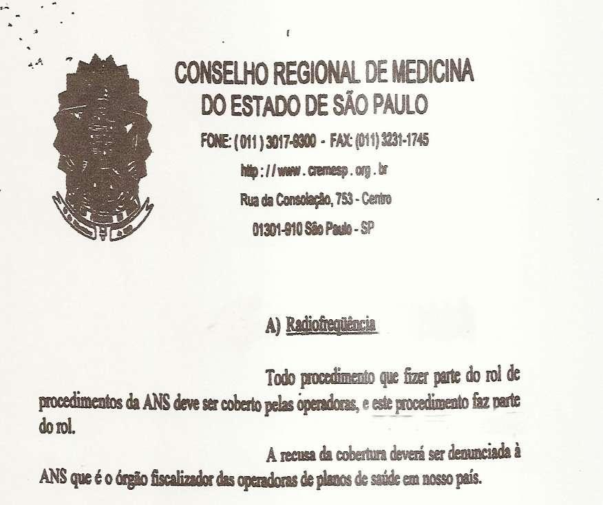 Parecer referente à consulta ao CREMESP nº 56.