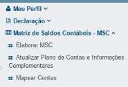 SIM MSC MSC Compartilhamento NÃO De- Para Atualizar PCASP e/ou