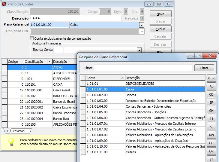 BOLETIM INFORMATIVO TÉCNICO DIPJ 2011 Procedimentos para vincular o plano de contas da empresa com o plano de contas gerencial do SPED. Este vínculo será utilizado para a geração da DIPJ 2011.