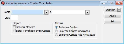 ICMS Subs. Tributária 3.01.01.01.03.02.00 ISS Retido a Recolher 2.01.01.06.90 Juros 3.01.01.09.01.05.00 Multas 3.01.01.07.01.21.00 ATENÇÃO: A vinculação automática utiliza-se da descrição das contas.