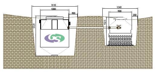 Como o leito de secagem possui base plana e será preenchido com brita em parte do seu interior, é importante que se faça uma