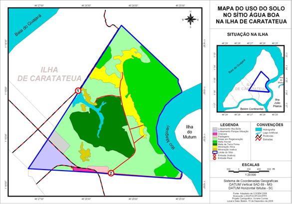 9 Figura 2- Uso do solo na área de abrangência alterada pela atividade mineral. Fonte: Santos, 2008.