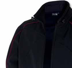 WORK+ FAHION oftshell jacket, black - 96% polyester, 4% elastane -