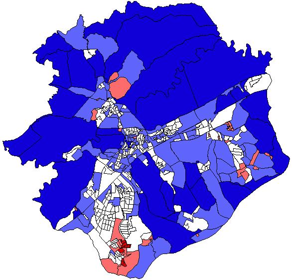 Exemplo São José dos Campos Crescimento Populacional 91-00 X Densidade Populacional 91 1. 2. 3.