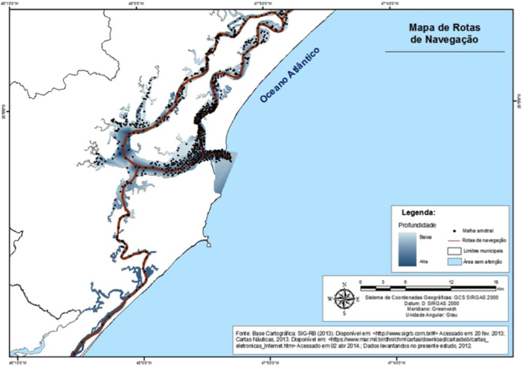 Collaço et al. (2015) - Uso do geoprocessamento para definição de áreas para o cultivo de ostras na região estuarina de Cananéia/SP.