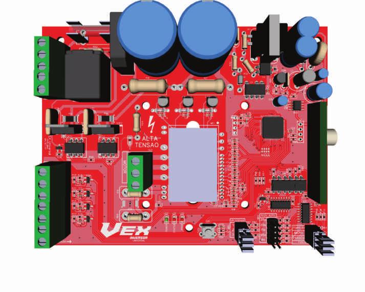 Na figura abaixo, é apresentada a ilustração da placa de circuito da VEX e a descrição de suas entradas e saídas.