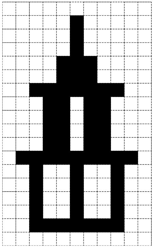 Questão 08 Na figura seguinte, está representado o projeto de um gradil. Determine o valor de X (espaçamentos iguais entre as peças verticais) a partir dos dados contidos no desenho.