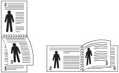 2. Clique na guia Básico. 3. Na seção Impressão dos 2 lados, selecione a opção de encadernação desejada.