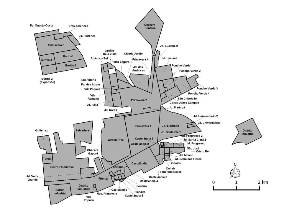 Mapa 6 PRIMAVERA DO LESTE: loteamentos, 2016.