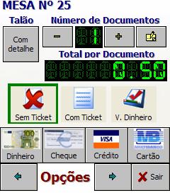 (Fig. 35) Rodar novamente o menu, até aparecer o menu pagamento.(fig. 36) (Fig. 36) Neste menu, o utilizador poderá visualizar o valor total a pagar.