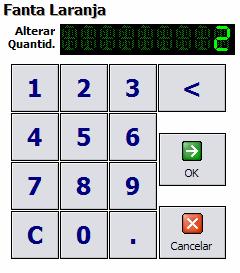 (Fig. 7) Nesta janela o utilizador, deverá de introduzir a quantidade desejada e clicar no