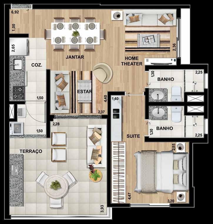 70m 2 2 DORMS.