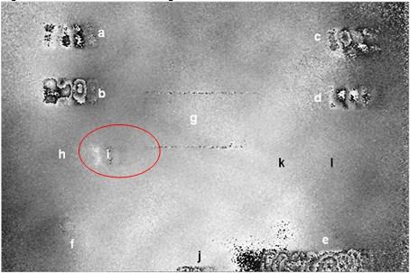 90 O deslocamento lateral proporcionado pelo módulo difrativo foi de 20 mm. Após a aplicação do carregamento térmico sobre o corpo de prova, obteve-se o resultado mostrado na Figura 5.