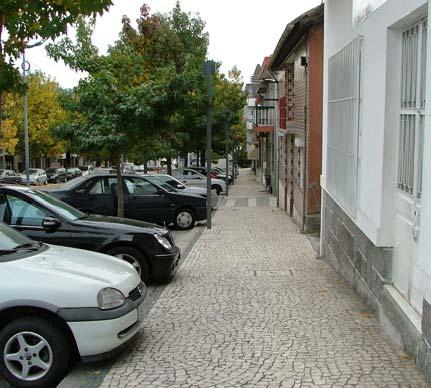 Figura 37 - Exemplo de elementos do sistema de circulação pedonal na Av.