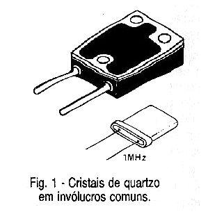 Newton C. Braga Estes cristais são instalados em invólucros que possibilite seu acoplamento a um circuito e normalmente podem ser encontrados com as aparências mostradas na figura 1.