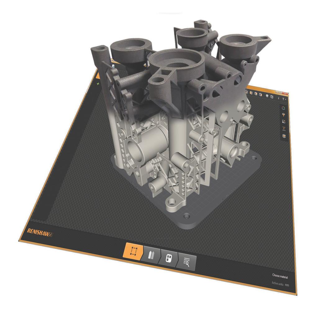 Software O software de preparação de arquivos QuantAM da Renishaw permite que você rapidamente e facilmente prepare modelos CAD para a fabricação em metal.