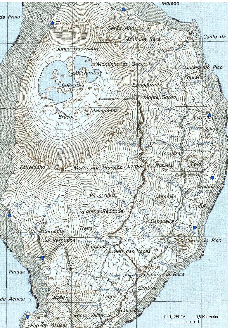 Figura 31 - Mapa de distribuição de espécies registadas nos pontos de escuta 4. Bibliografía consultada Bolton, M.