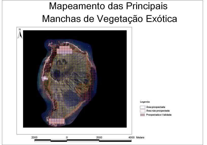 Figura 14 Área de execução de mapeamento de toda a Ilha do Corvo A cooperação entre os parceiros do projecto e o Parque Natural de Ilha do Corvo e a nossa experiência adquirida no projecto Life