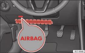 uma proteção adicional na zona do crânio e do tórax do condutor e do passageiro, no caso de uma colisão frontal violenta em Airbags frontais na página 85.