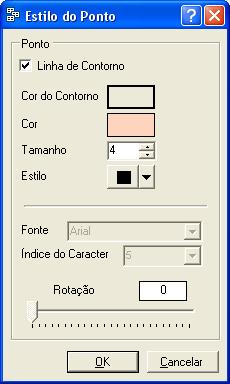 Figura 40 - Janela para configurar o estilo dos símbolos dos mapas temáticos 4.