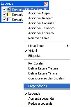 Tema Ativo: Temático BR_UF - informa qual é o tema ativo selecionado. Quando nenhum tema está ativo, será apresentado o texto Tema Ativo não selecionado. 5.