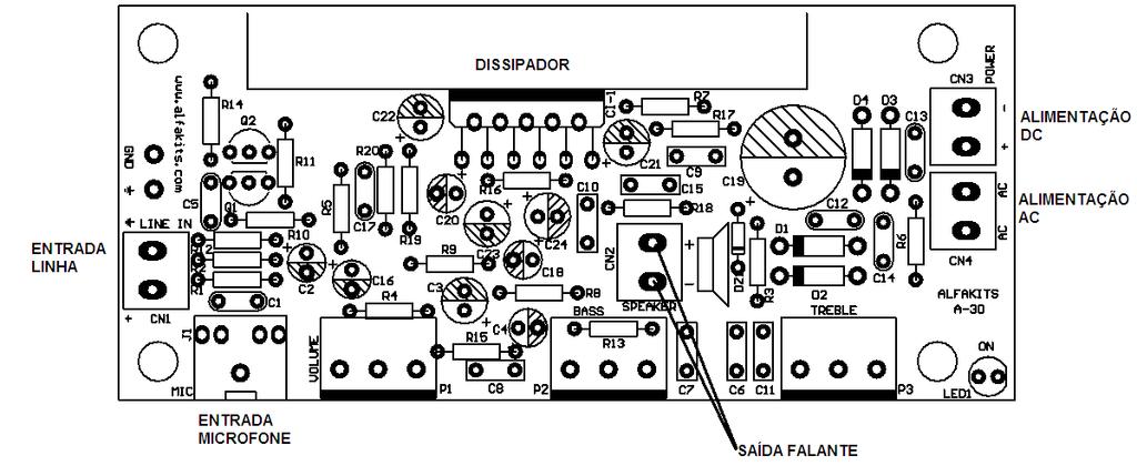 Figura1 Dependendo do transformador que você adquiriu, há diferentes possibilidades de ligá-lo. O primário do transformador (entrada) deve ser ligado à rede elétrica (127 ou 220V).