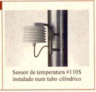 O conjunto que mede a temperatura normalmente é bem simples, sendo composto de um sensor que excitado por determinada tensão gera uma tensão de saída proporcional a temperatura ambiente.