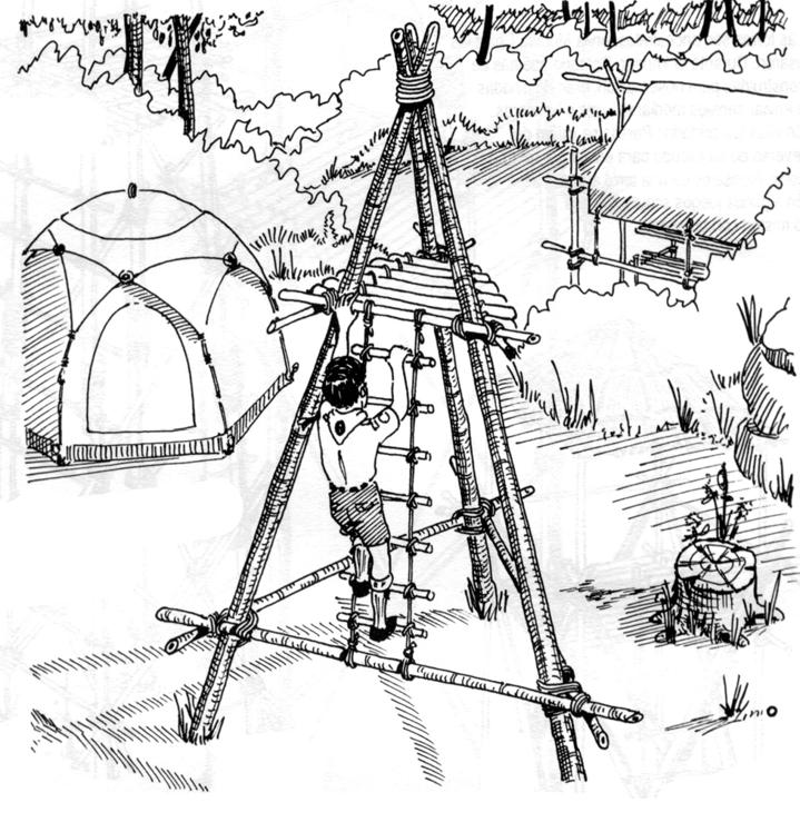 Não há campista que suporte a tentação de construir uma torre de observação para satisfazer a sensação de domínio, localização e