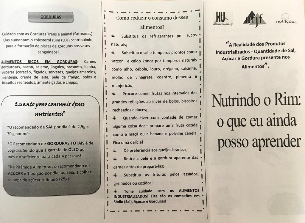APÊNDICE C Panfleto distribuído aos pacientes na