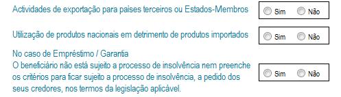 3. VALIDAÇÃO DO CONTROLO DAS EXCEÇÕES O Regulamento (UE) n.º 1407/2013 da Comissão nas alíneas d) e e) do n.º 1 do artigo 1º, e ainda alíneas a) dos n.ºs 3 e 6 do artigo 4.