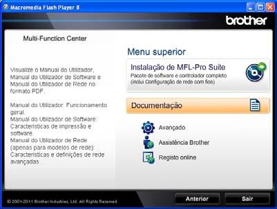 Capítulo 1 Aceder a Manual Avançado do Utilizador, Manual do Utilizador de Software e Manual do Utilizador de Rede 1 Este Manual Básico do Utilizador não contém todas as informações sobre o