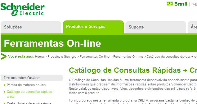 Instalação e Atualização Clique em Catálogo de consultas rápidas + creta No