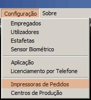 3. Definir impressoras Antes de começar a definir impressoras para centros de produção, deverá ter a certeza que o seu sistema operativo está a conseguir imprimir para a impressora que necessita,