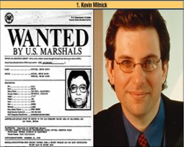 Kevin Mitnick Kevin David Mitnick nasceu nos EUA em agosto de 1963 tornando-se conhecido a partir dos anos 90.