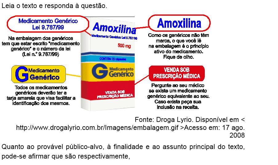 laboratórios / orientar / a produção de medicamentos genéricos. médicos / alertar / a prescrição de medicamentos genéricos.