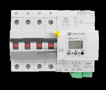 de controlo de fugas e relé de proteção diferencial.