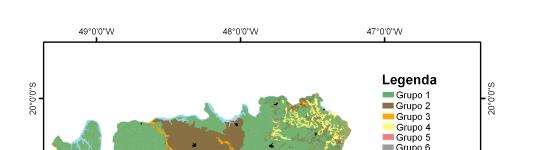 Figura 2. Aptidão agrícola das terras do nordeste do Estado de São Paulo.