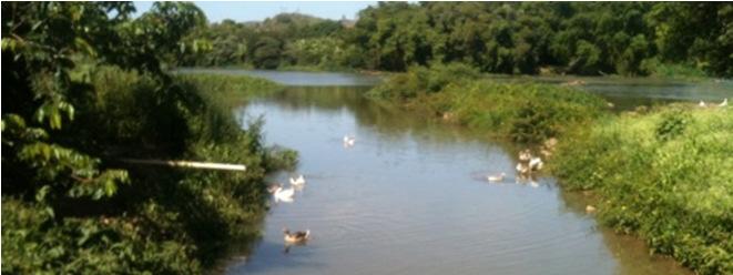 campo Captação fixa composta por tomada d água através de canal de aproximação e estação