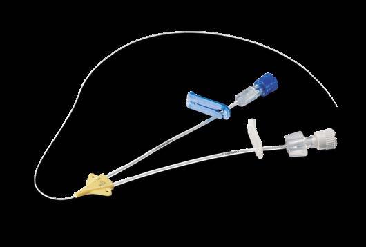 ACESSO VASCULAR AV CATETER PERCUTÂNEO DUPLO-LUMEN PICC COM INTRODUTOR // POLIURETANO Para a administração de nutrição parenteral, soluções hiperosmolares, soluções intravenosas em pacientes