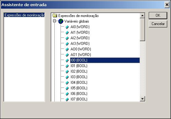 Selecionar a variável que será monitorada e controlará o estado do objeto.